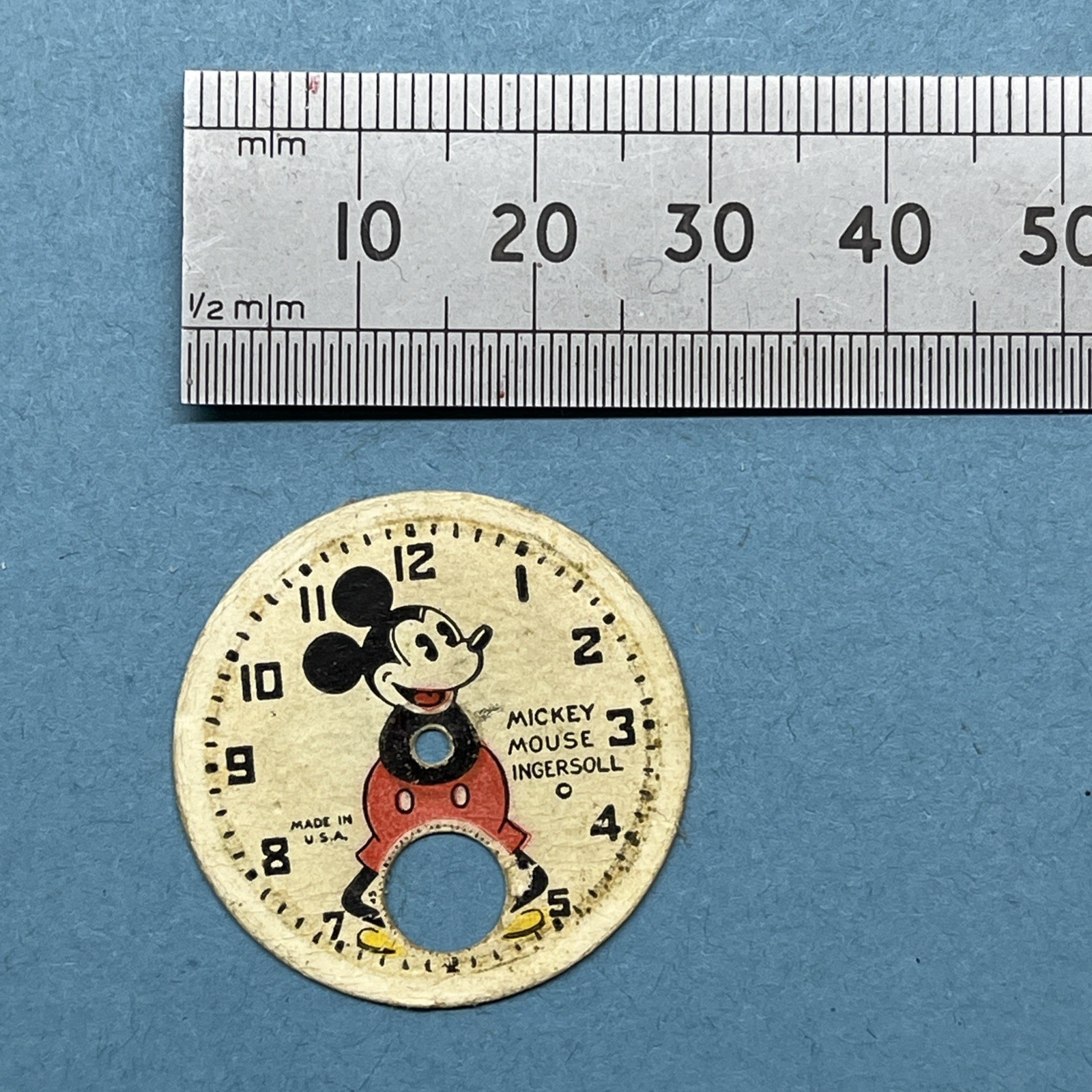 Vintage 1930s Mickey Mouse Wrist Watch Ingersoll US Dial Spares Repair
