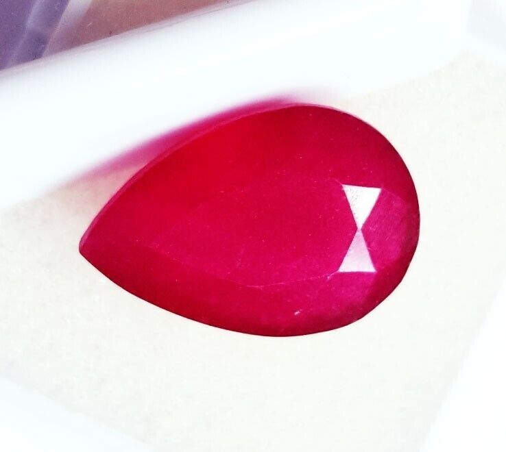 Utah Pear Cut Natural Red Beryl (Bixbite) 9.50 Ct Certified Loose Gemstone