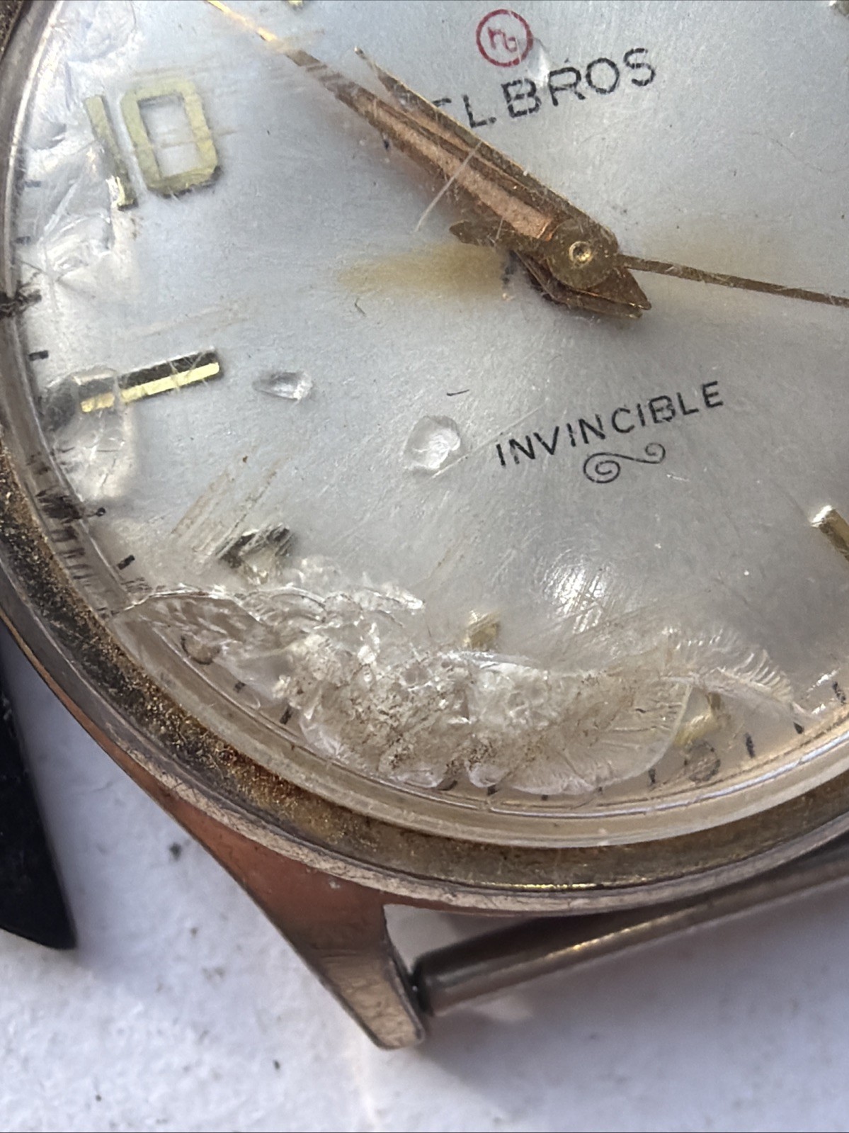 AY99 VTG Mens Helbros Automatic Rare 33mm Mens Watch Parts Repairs As Is**