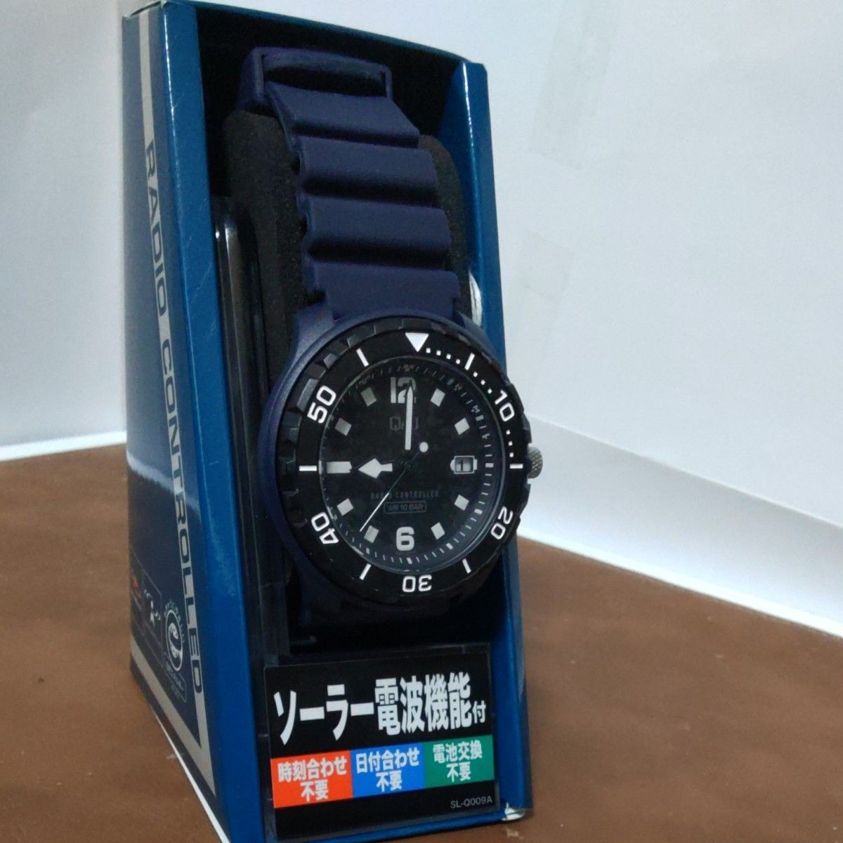 Brand New Citizen D02A 002VK Solar Radio Controlled Watch Q Q ( ) Black Dial Nav