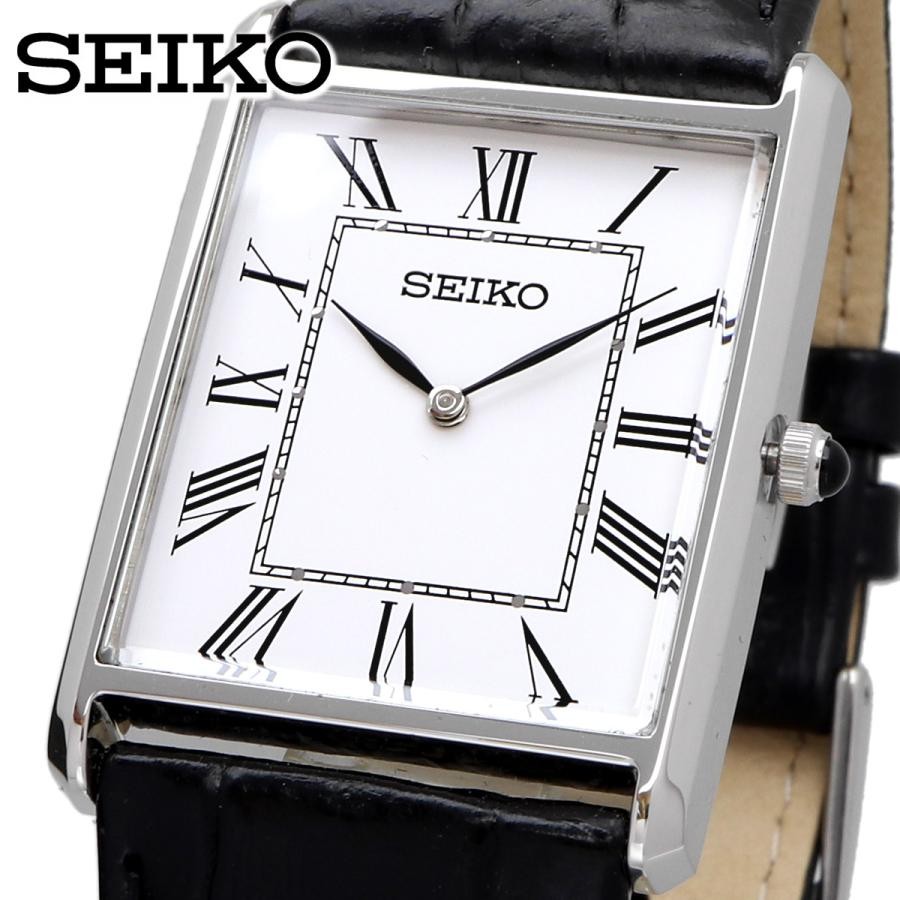 SEIKO SWR049 Men’s Quartz Dress Watch Silver White Dial Casual Business