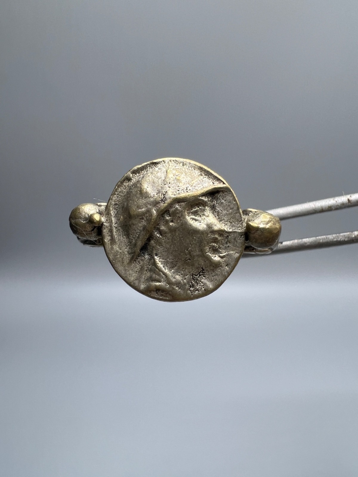 Ancient Greek Coin Ring | Antique Warrior Ring | Historical Coin Jewelry
