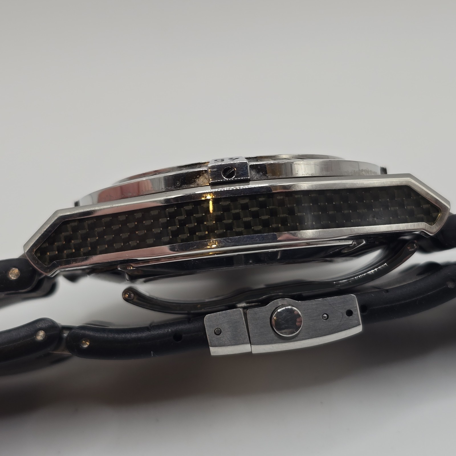 Pequignet Moorea Triomphe Automatic Chronograph Watch Carbon Fiber 44mm