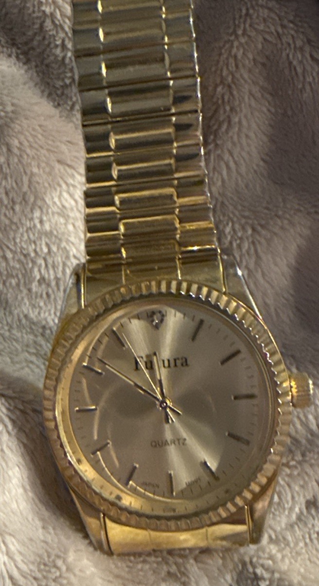 Futura Men’s Quartz Watch Stainless Steel, Metal, diamond chip