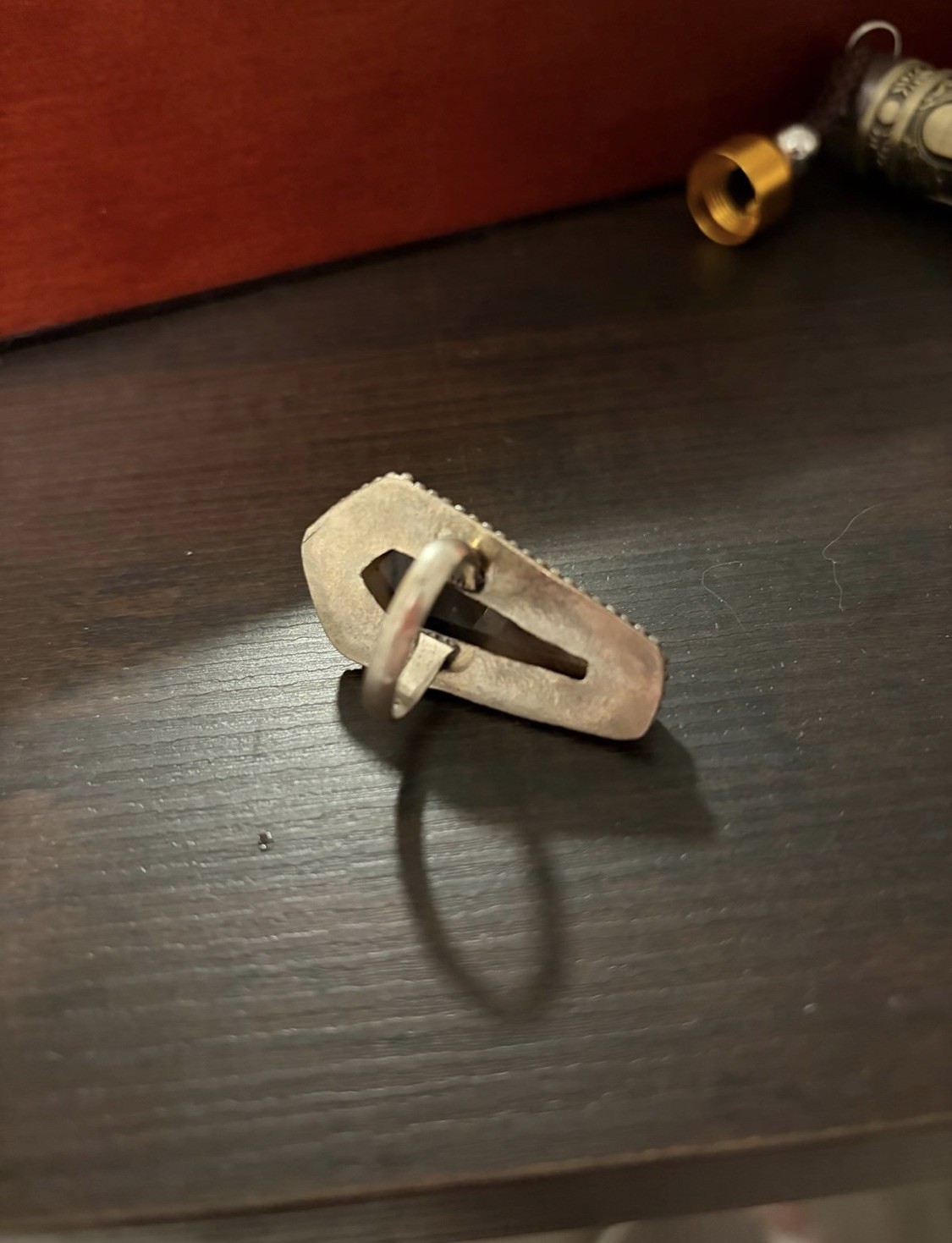 Coffin sterling silver ring (read description)