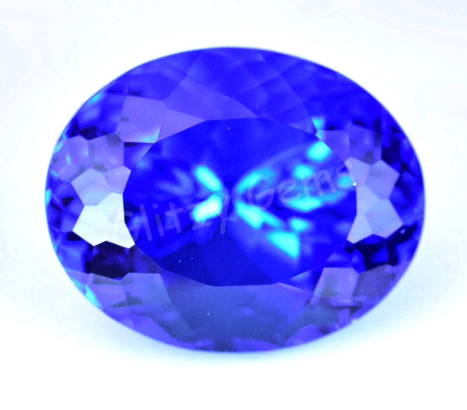 21.25 Ct Natural Rare Lustrous Blue Tanzanite Oval Certified Rare Loose Gemstone