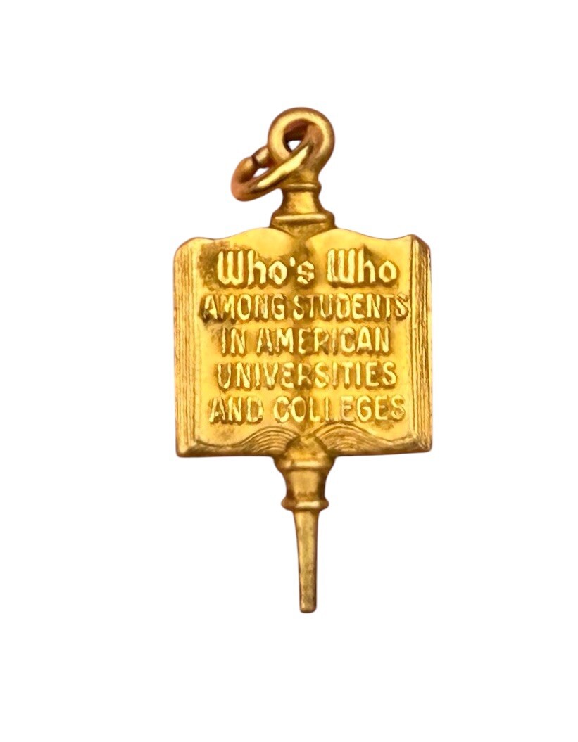 1948 -1949 1/10 10K GF VTG Who’s Who Students Colleges & Universities Pendant