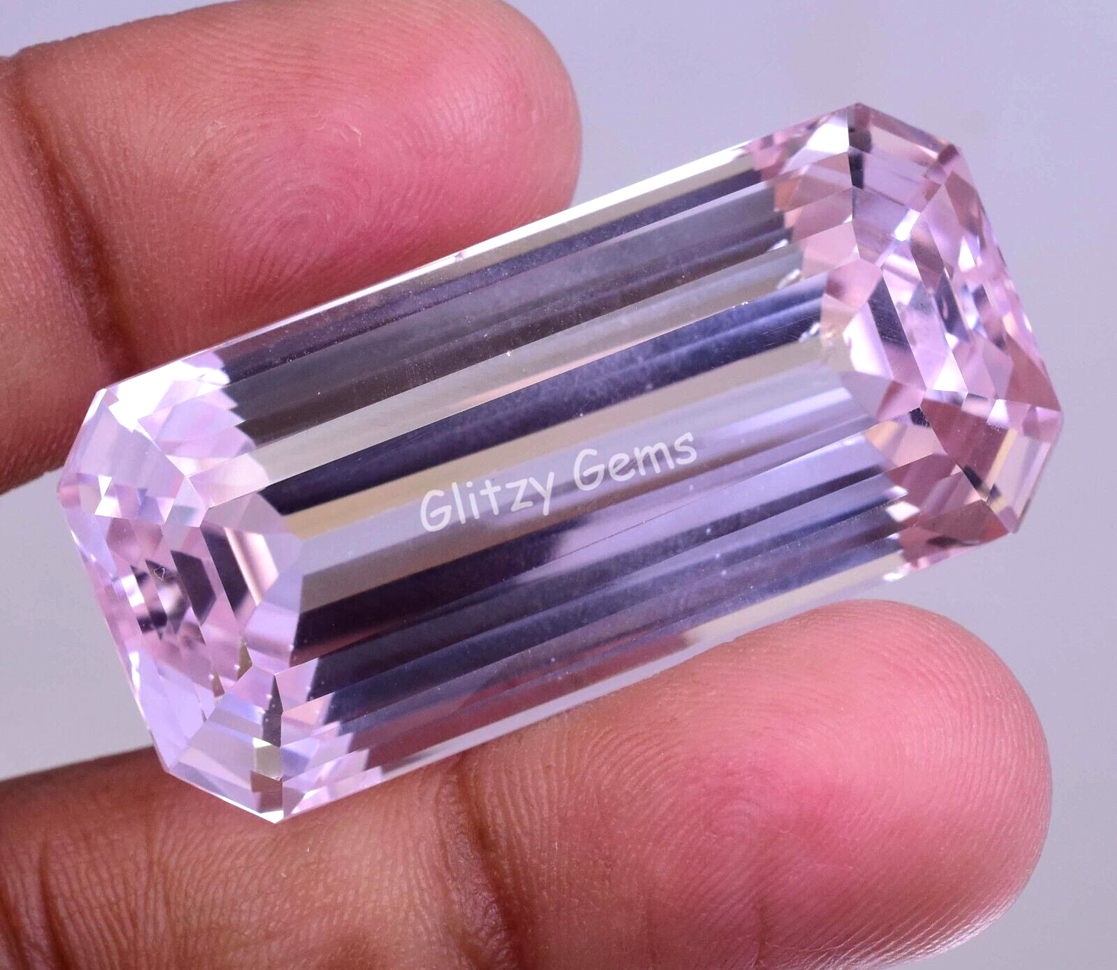 157.00 Ct Natural Pink Morganite Radiant Flawless Certified Rare Loose Gemstone