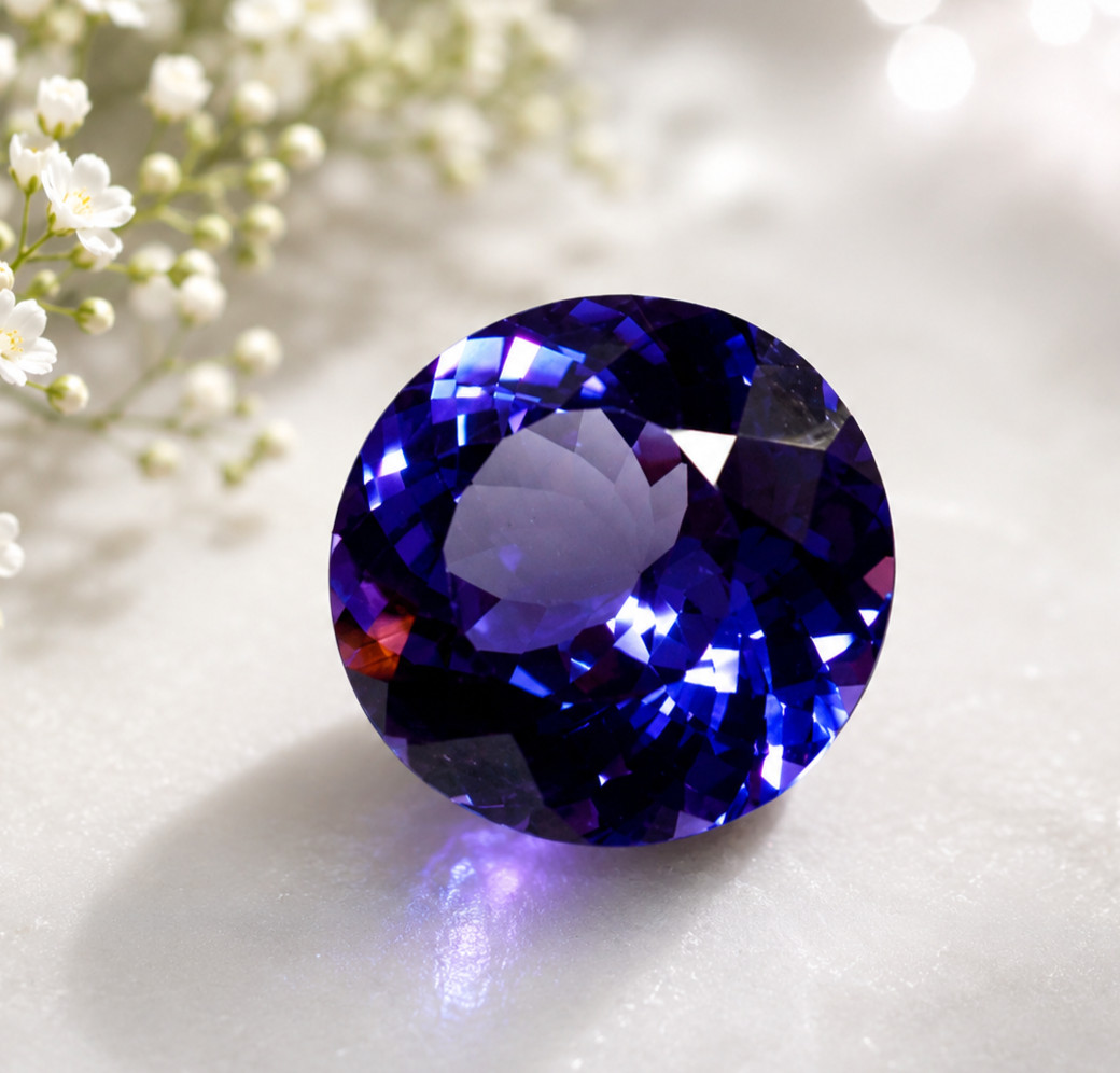 12CT Russian Alexandrite Round Cut | Purple Pink Blue Color Changing Gemstone