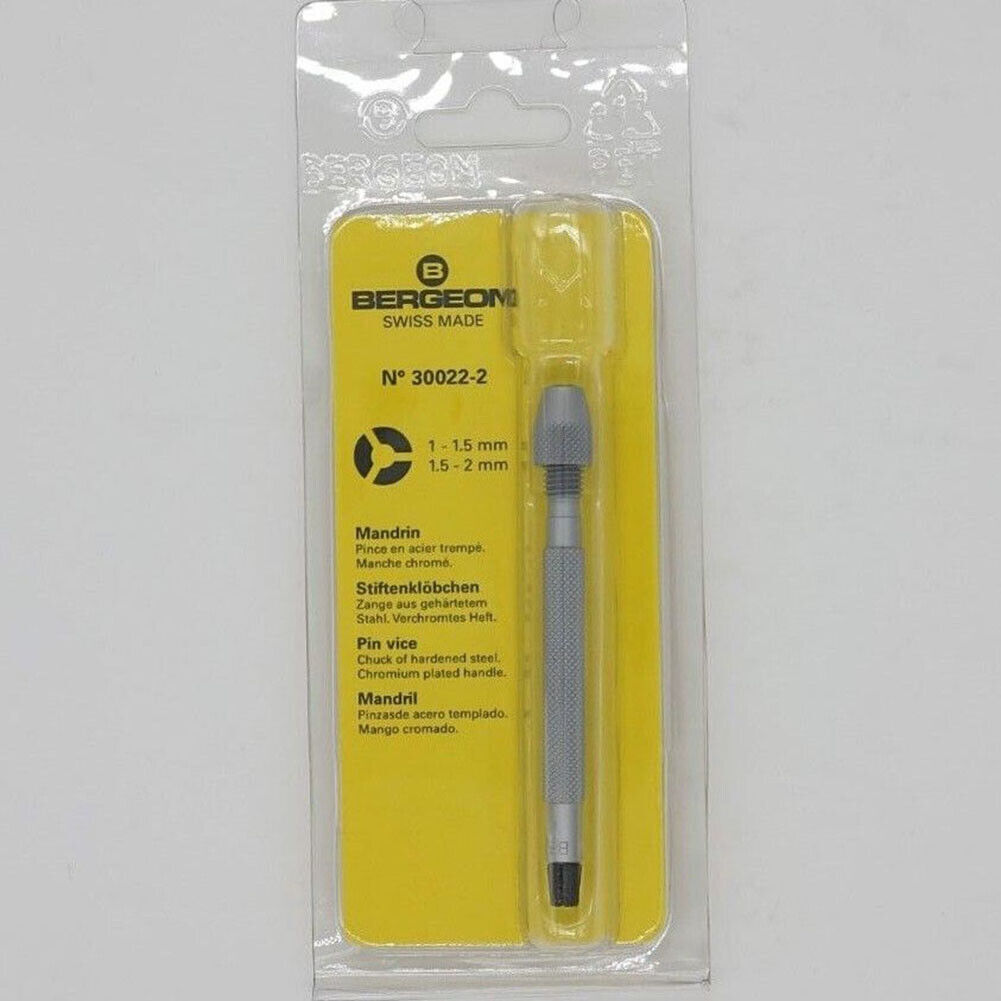 Bergeon 30022-2 – Pin Vise Length 90mm Jaws 0.50-1.00 1.00-1.50