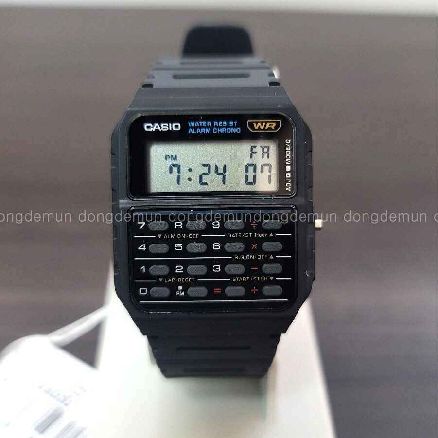 Calculator Black Digital Watch Original New CA-53W-1Z Casio Unisex
