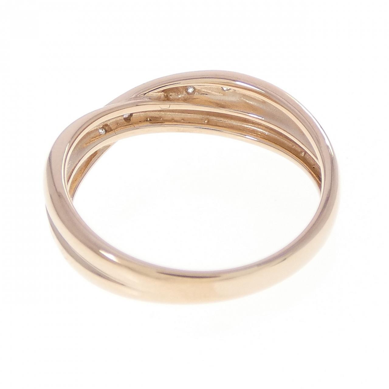 Authentic K18PG Diamond Ring 0.14CT #230-000-721-6663