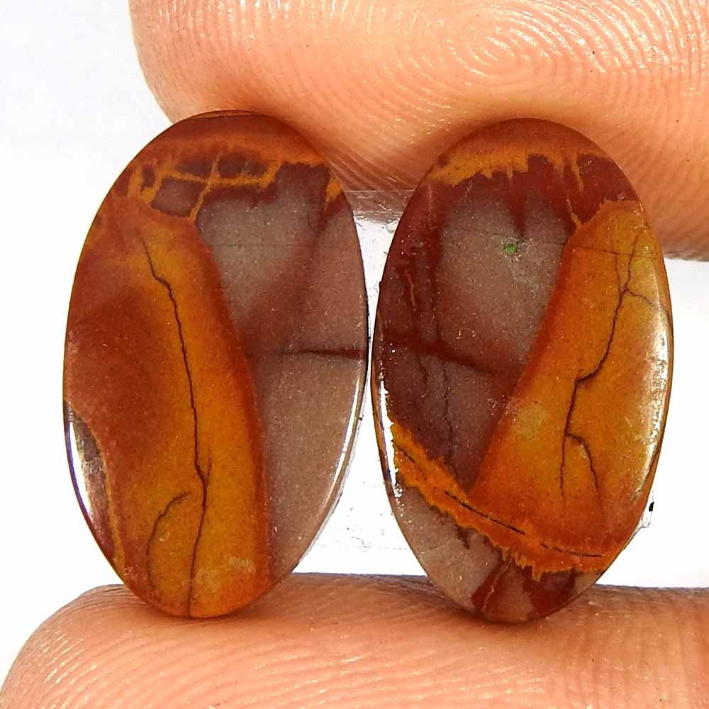10.90Cts100%Natural Noreena Jasper Oval Pair Cabochon Loose Gemstone