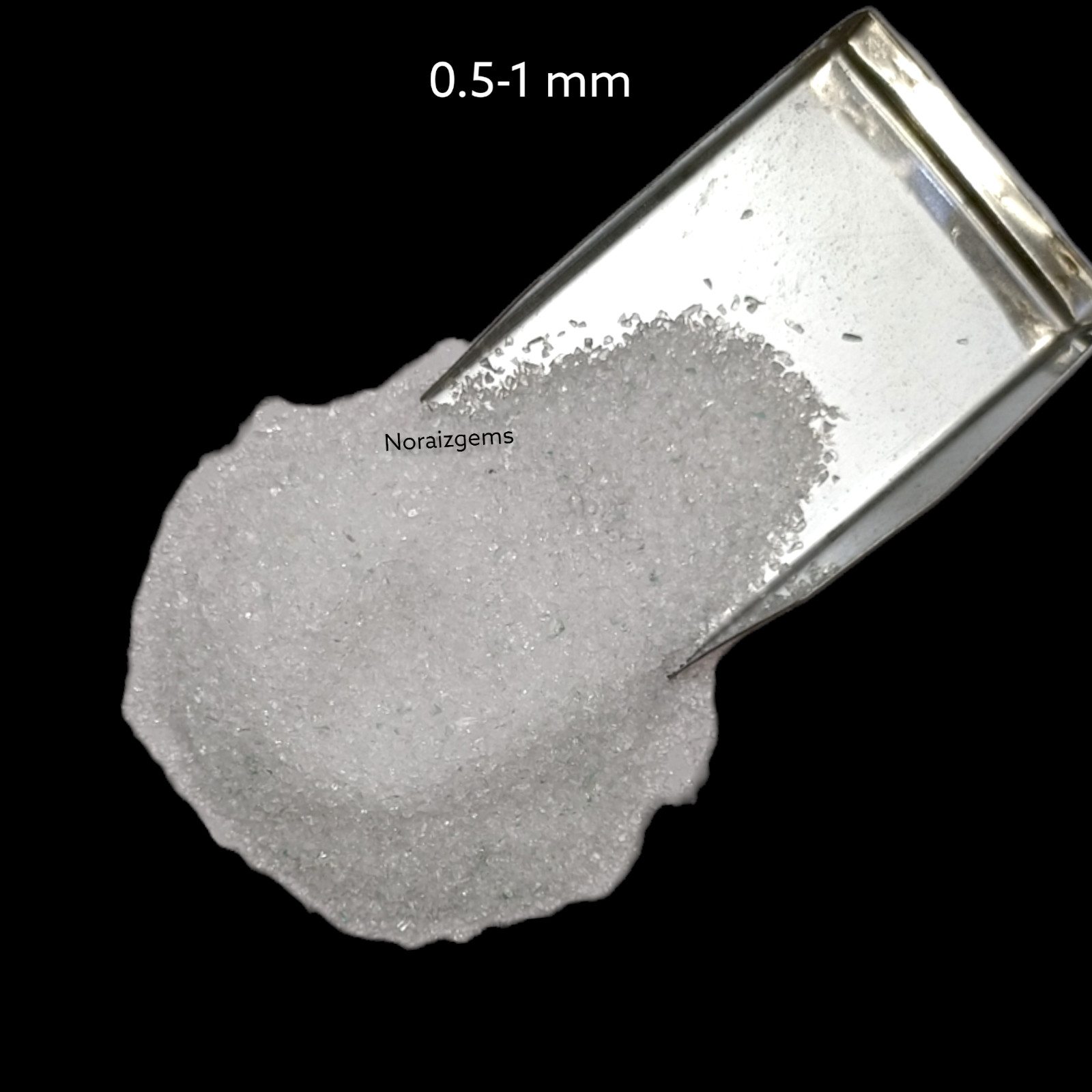 Crushed Crystal Hydro Quartz Gemstone Coarse For Woodworking, Ring Inlay, Resin