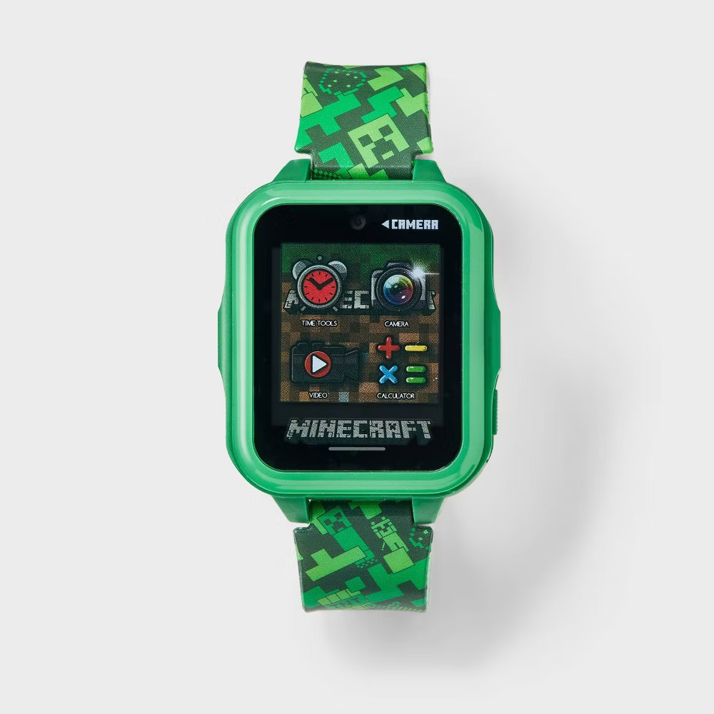 Boys’ Minecraft Light Up Interactive Watch – Green