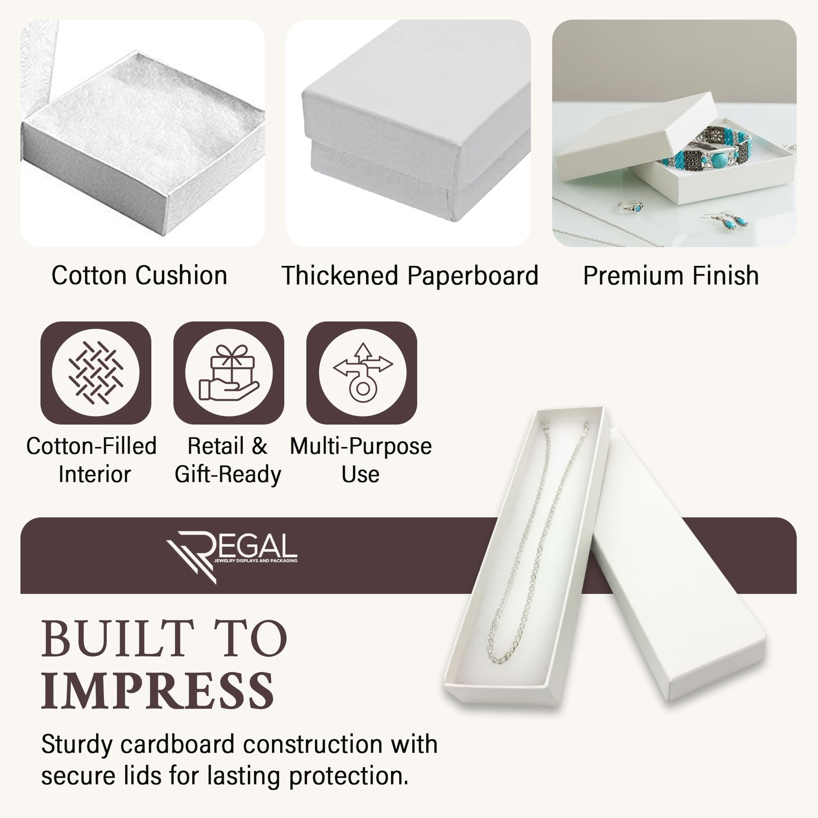 -25 Pack Jewelry Boxes Cotton Filled Assorted Mixed Gift Set for Ring, Pendan…