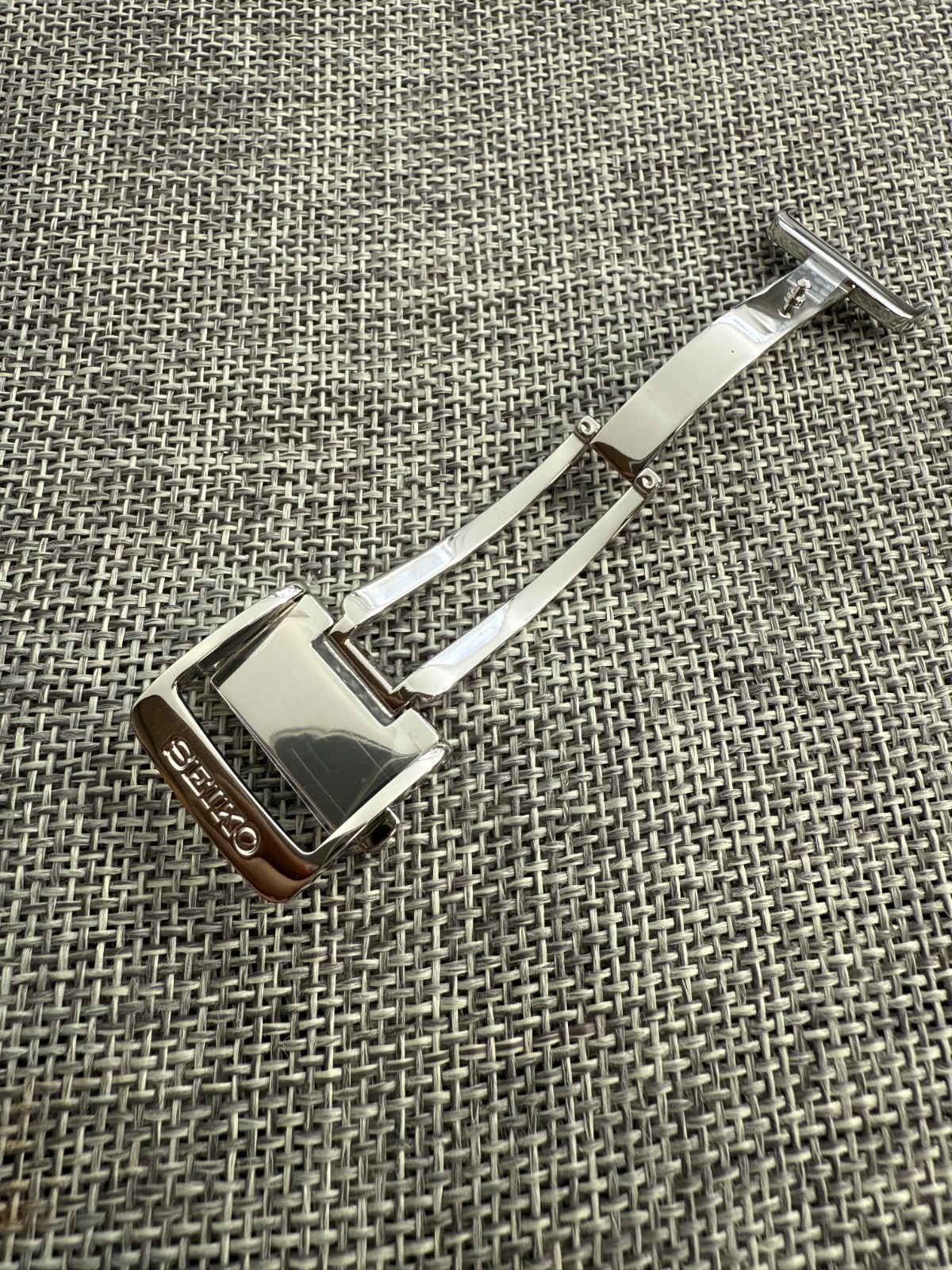 Seiko Prospex Alpinist 18mm Steel Deployant Clasp buckle for Leather Watch Band-