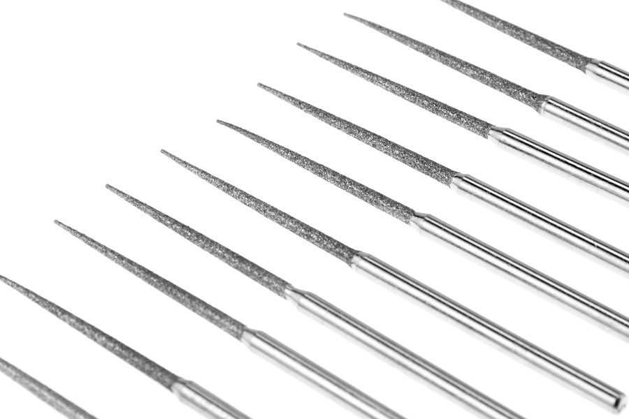 10 pc Tapered Diamond Coated Tips Bead Reamer Set 1/16″ x 1 3/16″ – 0.018″
