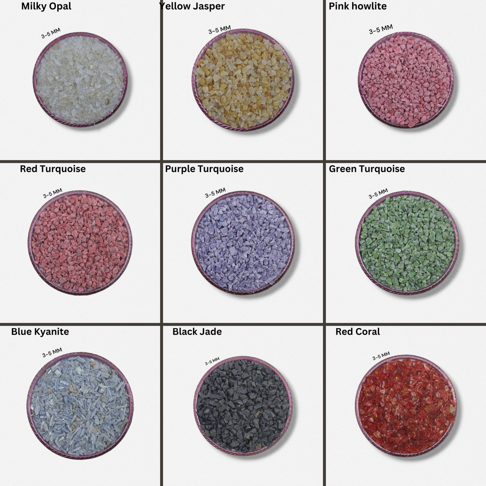 70+ Crushed Gemstone Coarse 3-5 MM Stone Coarse Crushed Stone Healing Powder