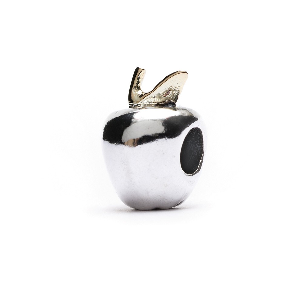 Novobeads Silver & 14K Gold 3601 Apple, Silver with 14K Gold