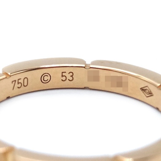Cartier Maillon Panthère Ring #53 Approx. US 6-6.25 K18 PG 332225