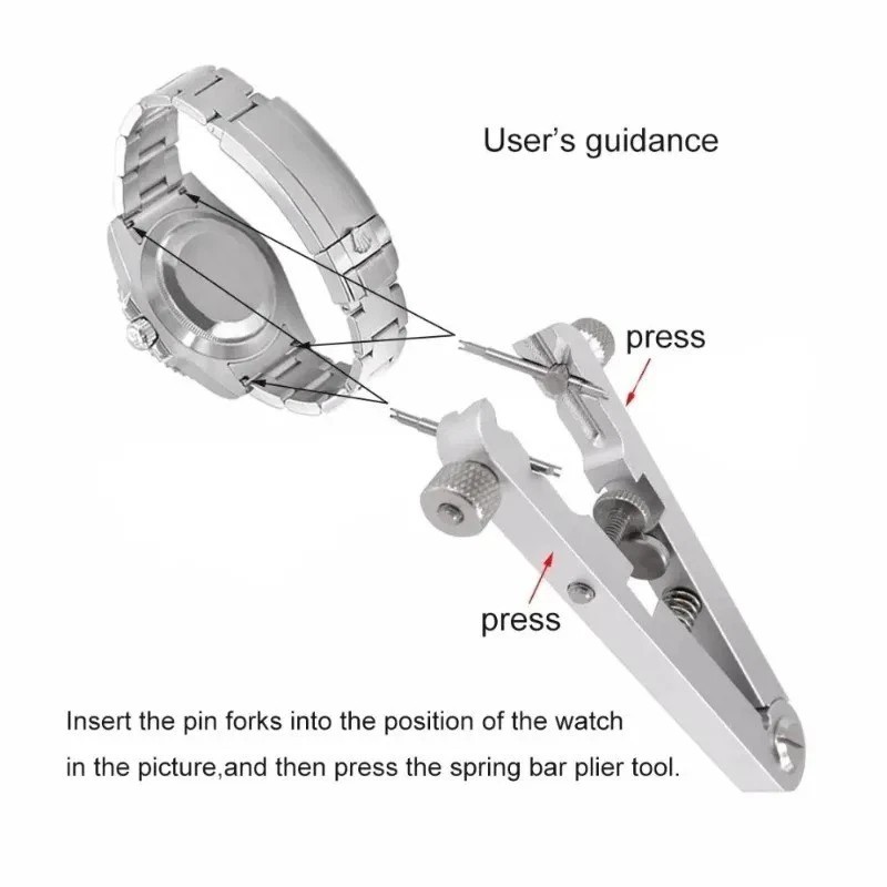 Watch Spring Bar Plier Spring Bar Tweezer Tool for Watch Wrist Bands St