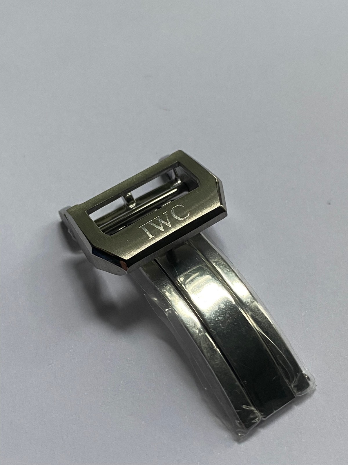 21 mm black leather easy fit strap for Portofino Portugieser IWC with buckle