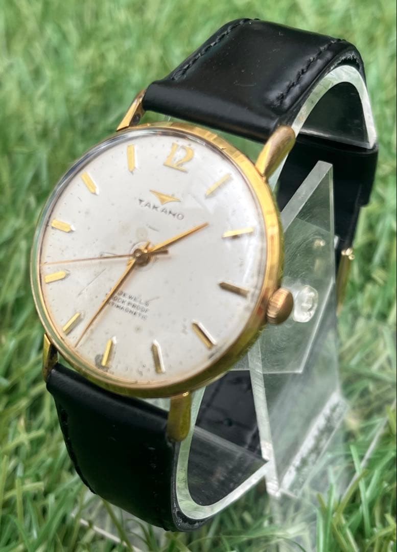 TAKANO Chateau Superior 17 Jewels Manual Wind Mens Watch 35mm Running