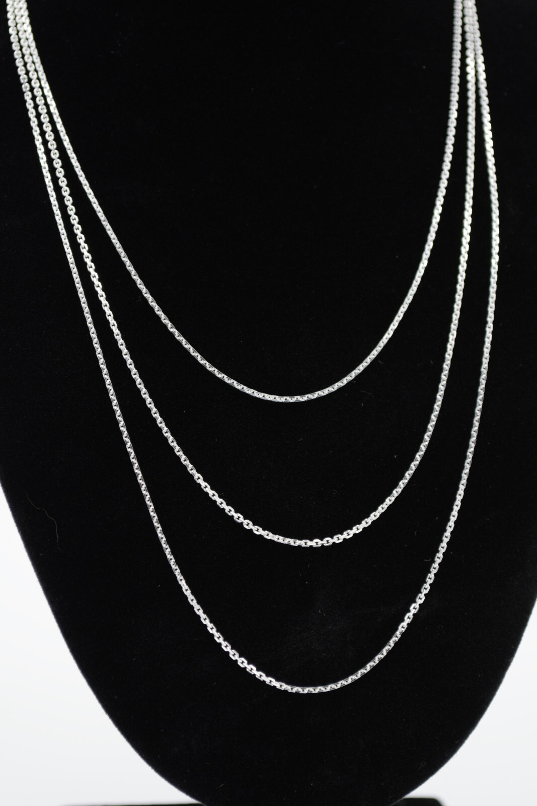 Italian 925 Solid Sterling Silver 1.4mm Cable Link Chain Necklace 16, 18, 20 In