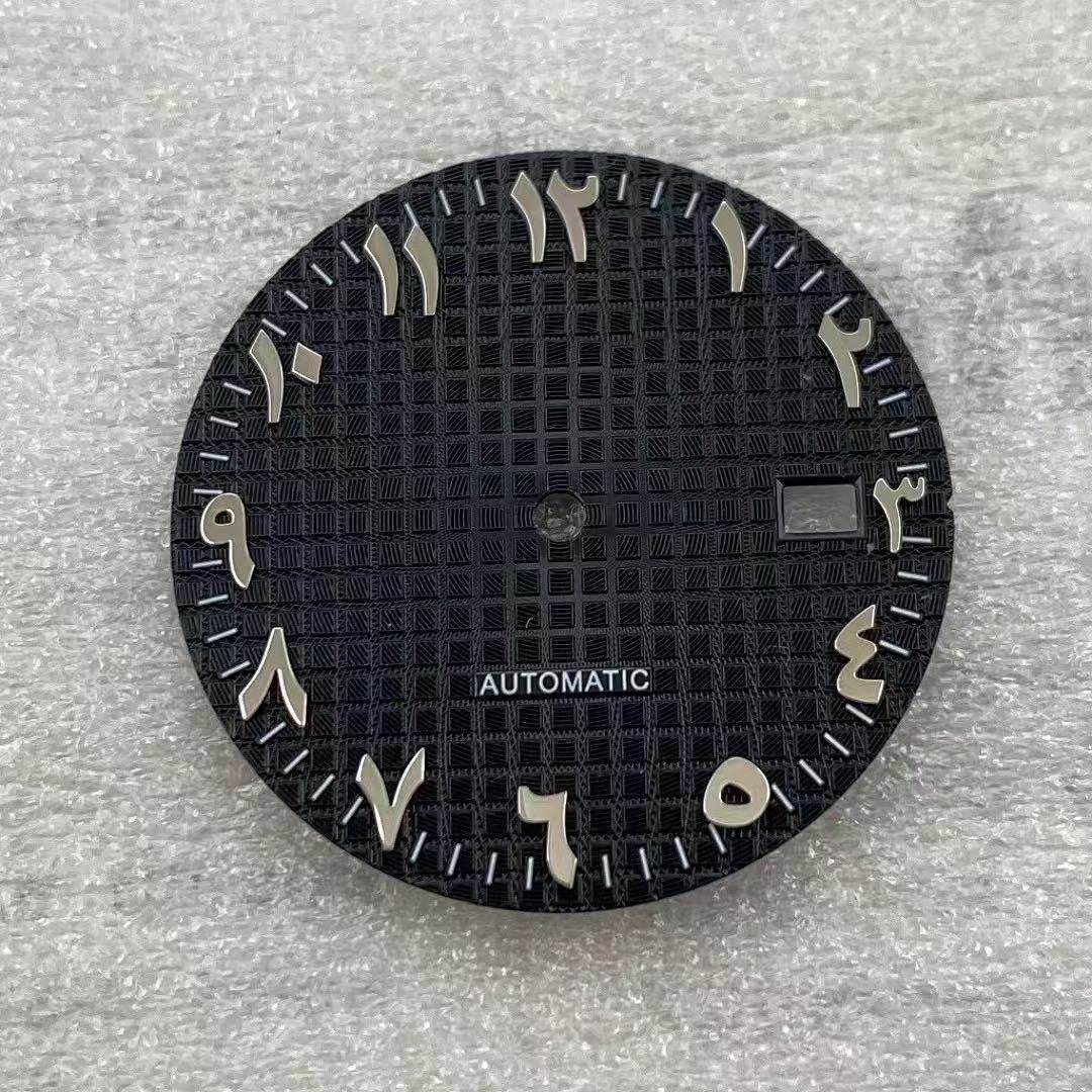31.8mm Middle Eastern Arabic Numeral Watch Dial No Lume for Nh35 Nh36 Movement