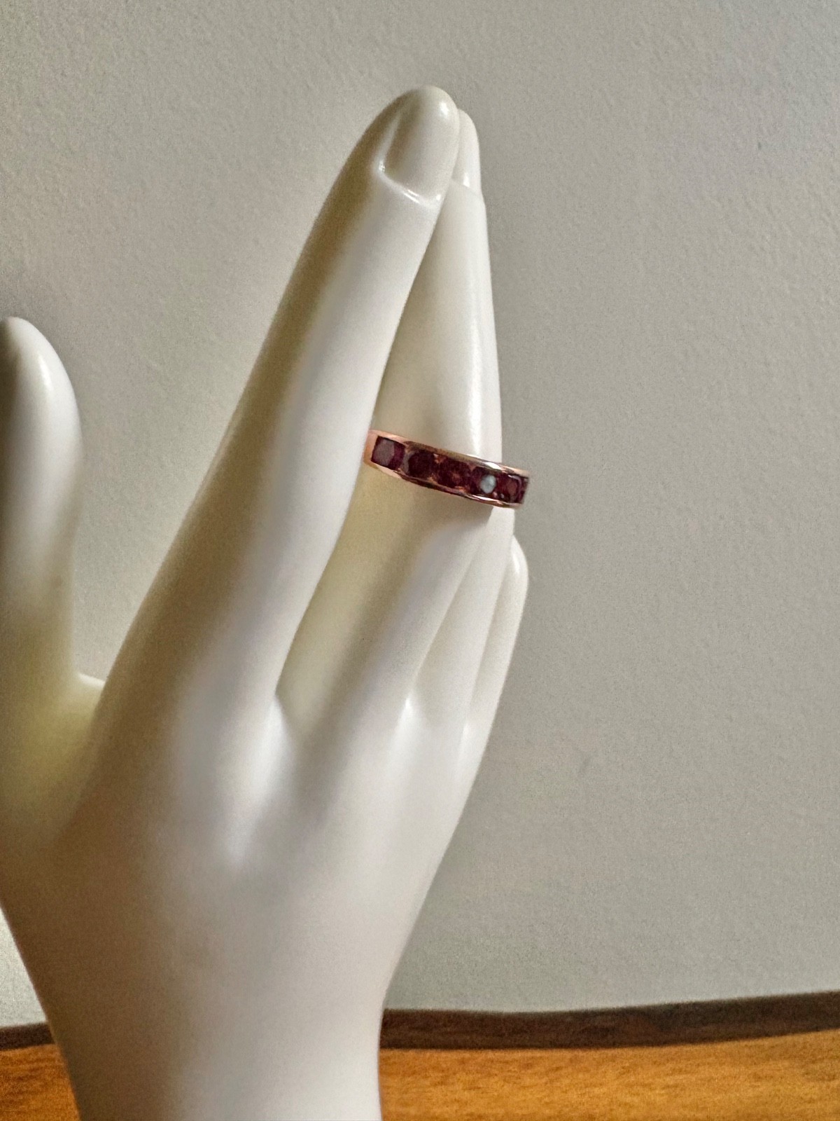 Tanzanian Wine Garnet Half Eternity Ring – Size 7 (2.30 ctw.)