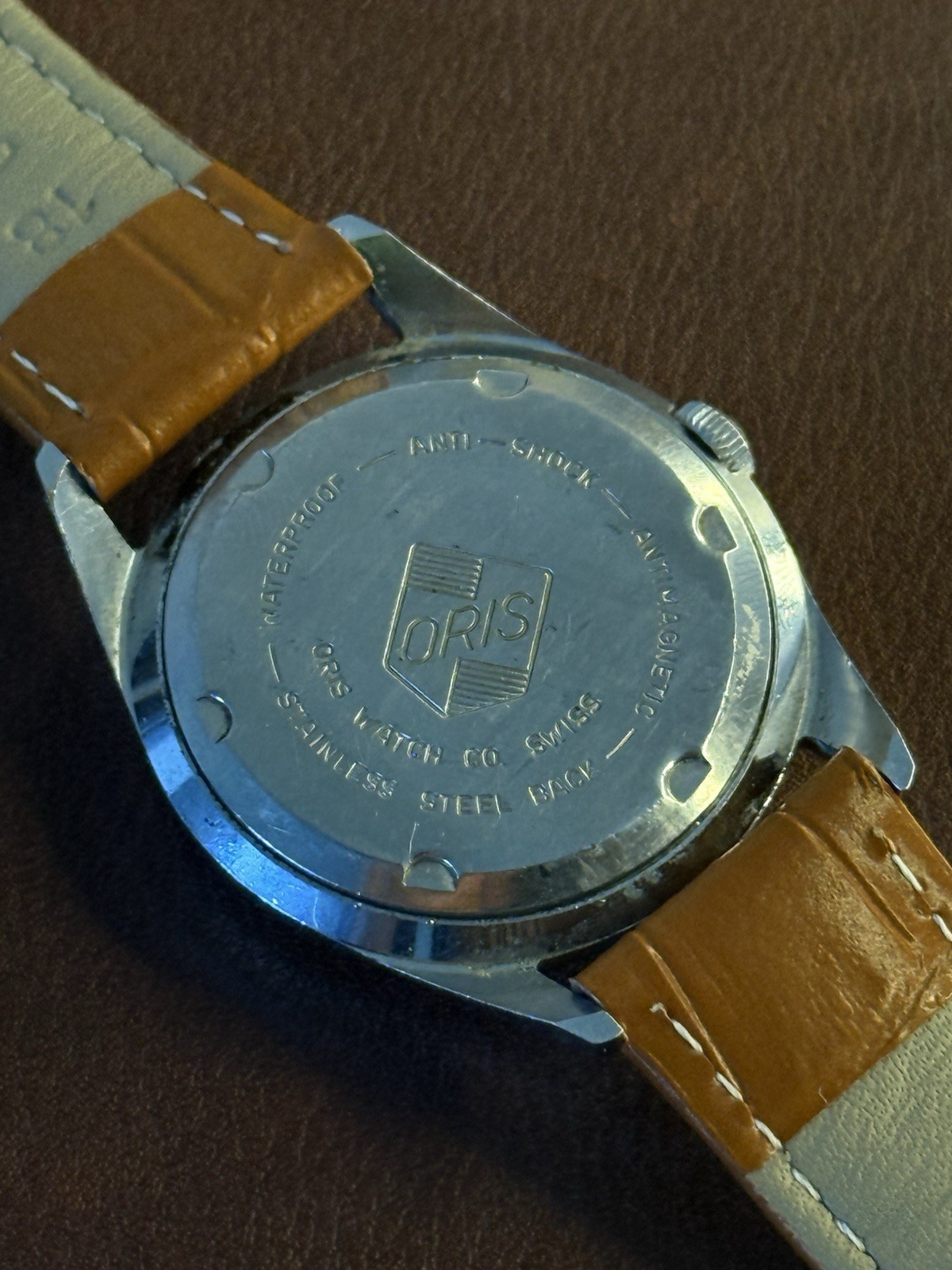 Vintage Oris Super 17J Manual Wind Swiss Made Silver Dial 33mm
