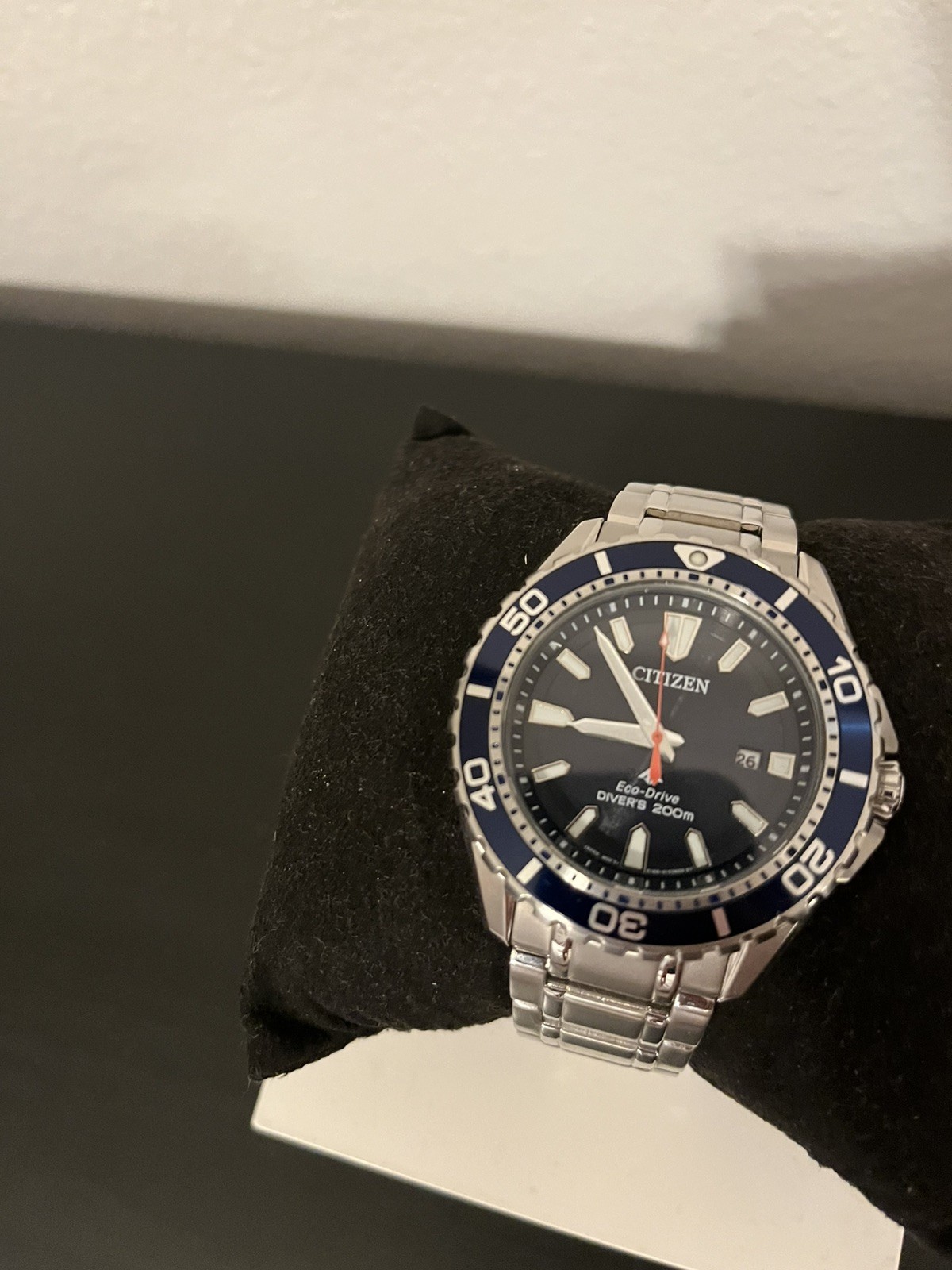 CITIZEN MEN’S $450 ECO-DRIVE PROMASTER DIVER’S BLUE WATCH DATE WR200M BN0191-55L