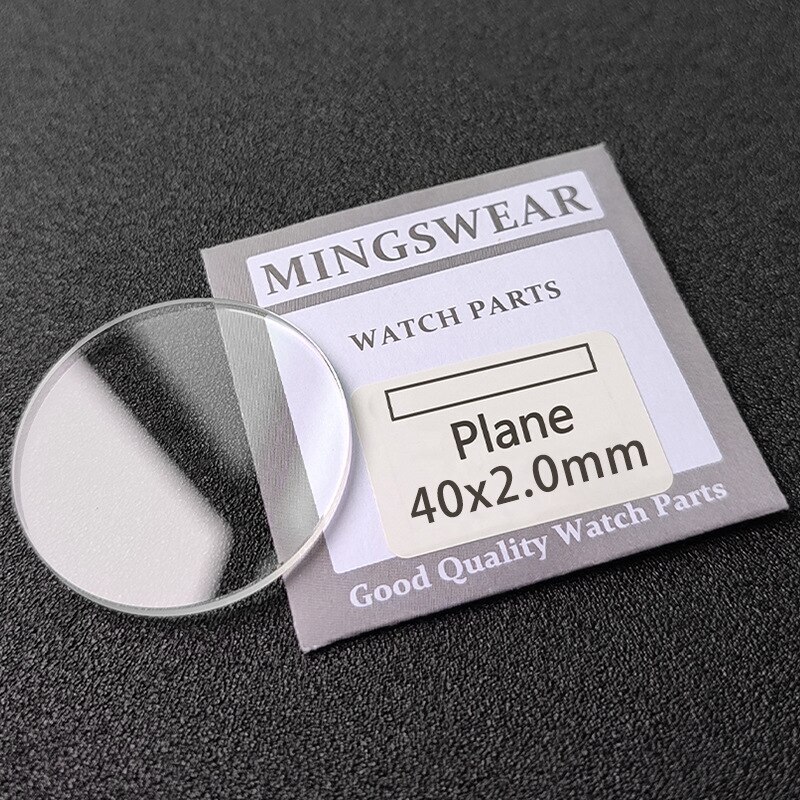 2X Thickness 2.0mm Flat Round Watch Crystal Glass Lens Diameter 40-60mm Mirrors