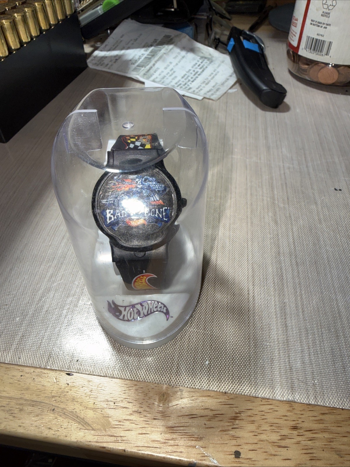 Hot Wheels 1994 Bad to the Bone Flip Face Digital Watch – Battery Replaced NOS