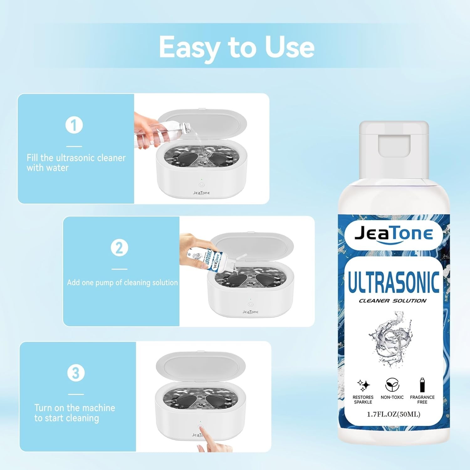 Ultrasonic Jewelry Cleaner Solution for Ultrasonic Cleaner Machine, Professional