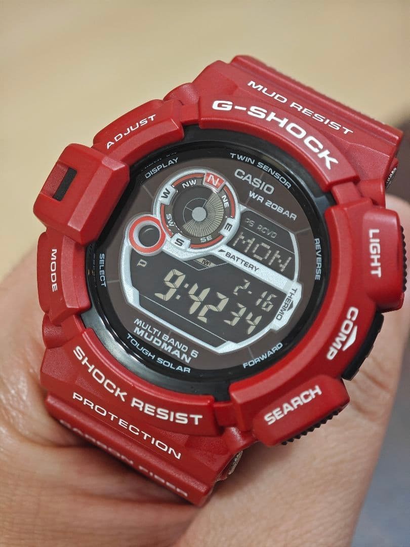 G SHOCK GW 9300RD Mudman Radio Solar