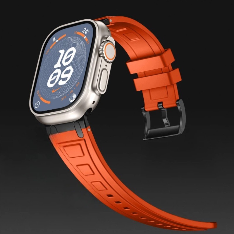 Liquid Silicone Sport Band for Apple Watch 11 10 9 8 7 6 Ultra 3 2 44/45/46/49mm