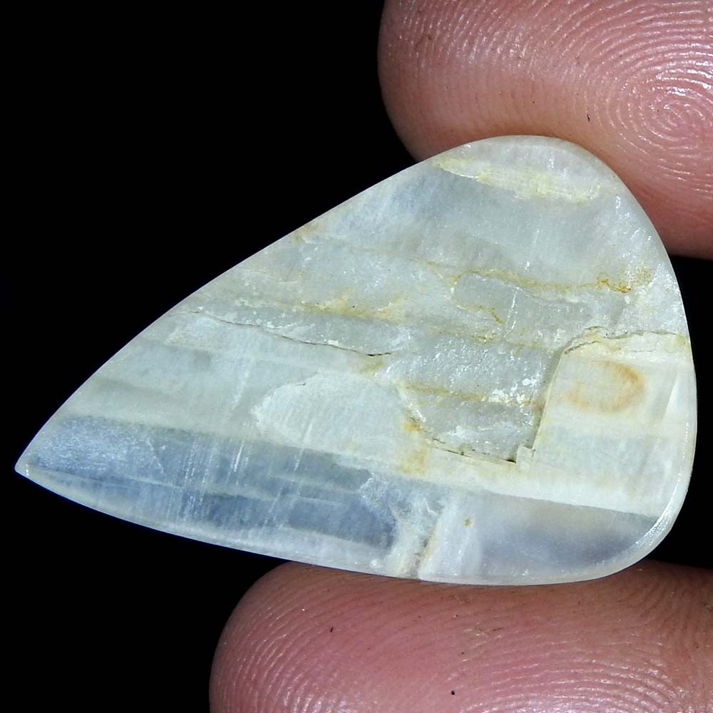 18.85Cts100%Natural Quality Silky Monnstone Pear Cabochon Loose Gemstone