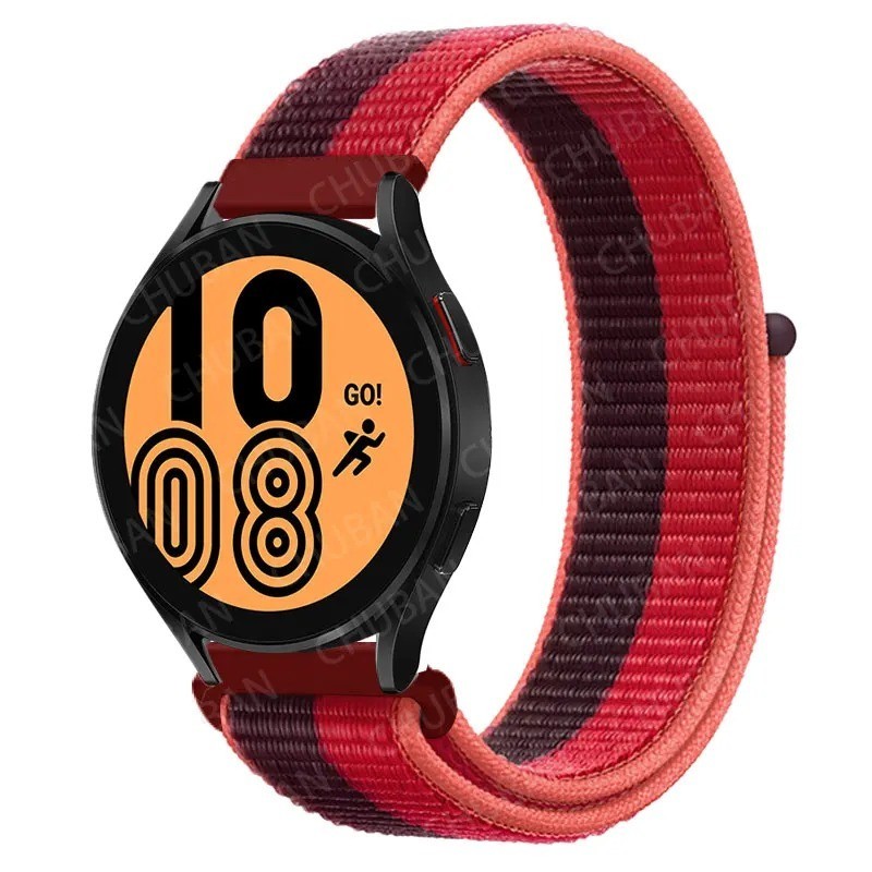 20mm 22mm Woven Nylon Sport Loop Watch Band Strap W/ Quick Release Spring Pins