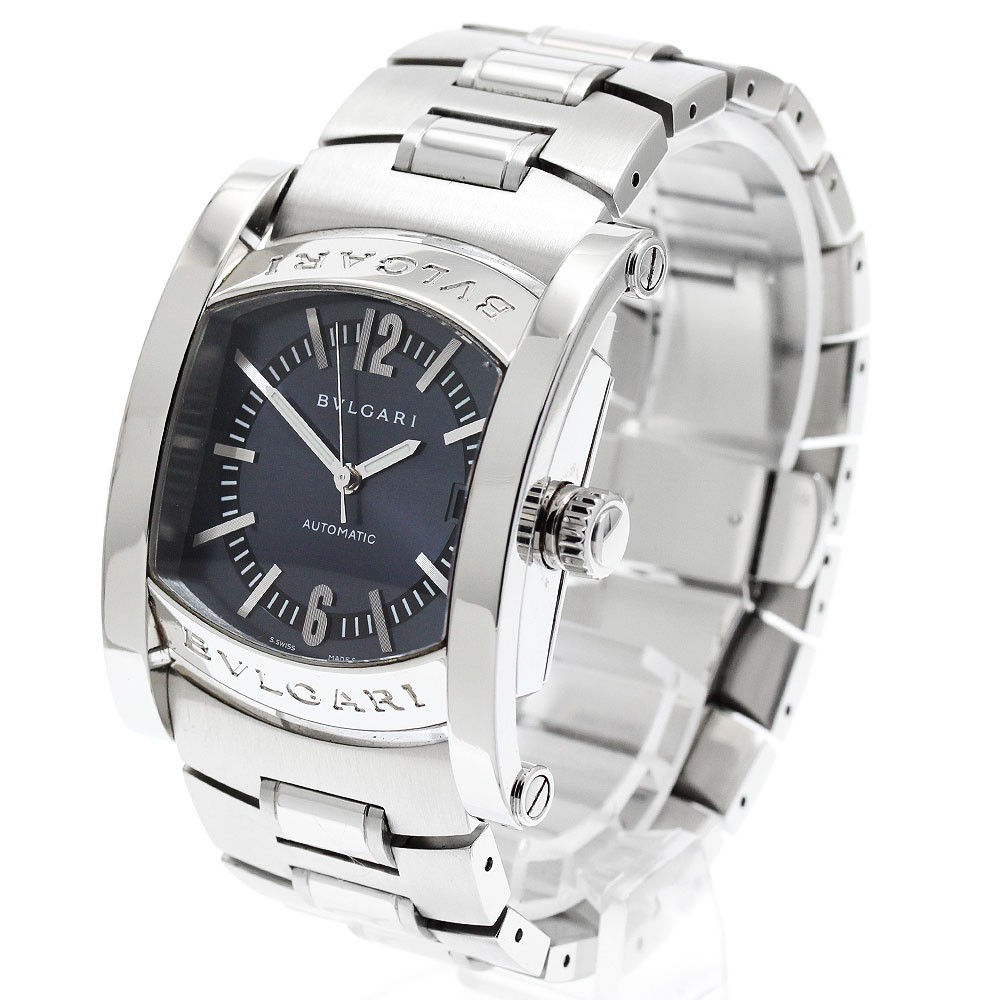 BVLGARI Assioma AA44S Date Blue gray Dial Automatic Men’s Watch_945225