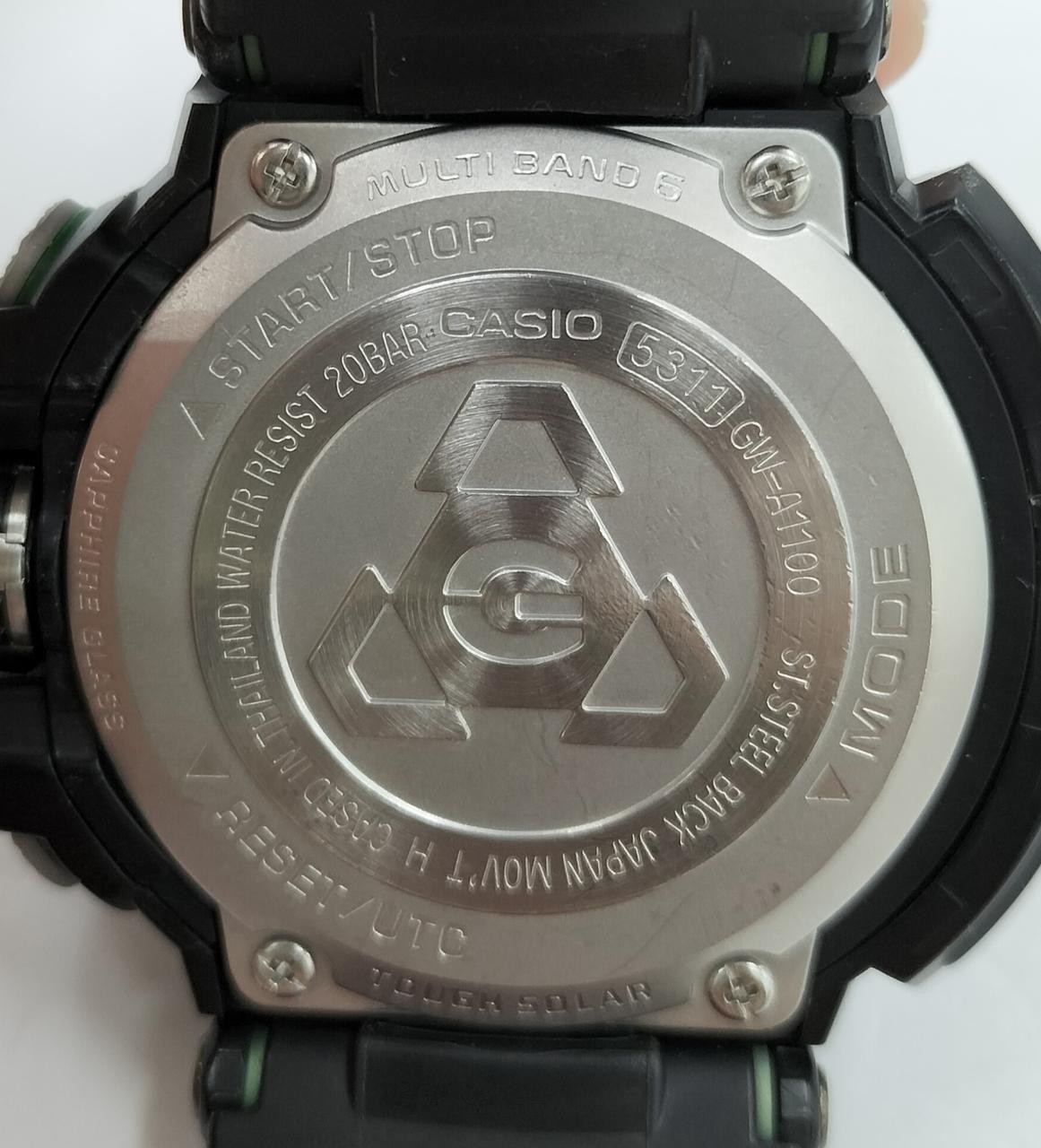 G SHOCK Gravity Master Model GW A1100 CASIO