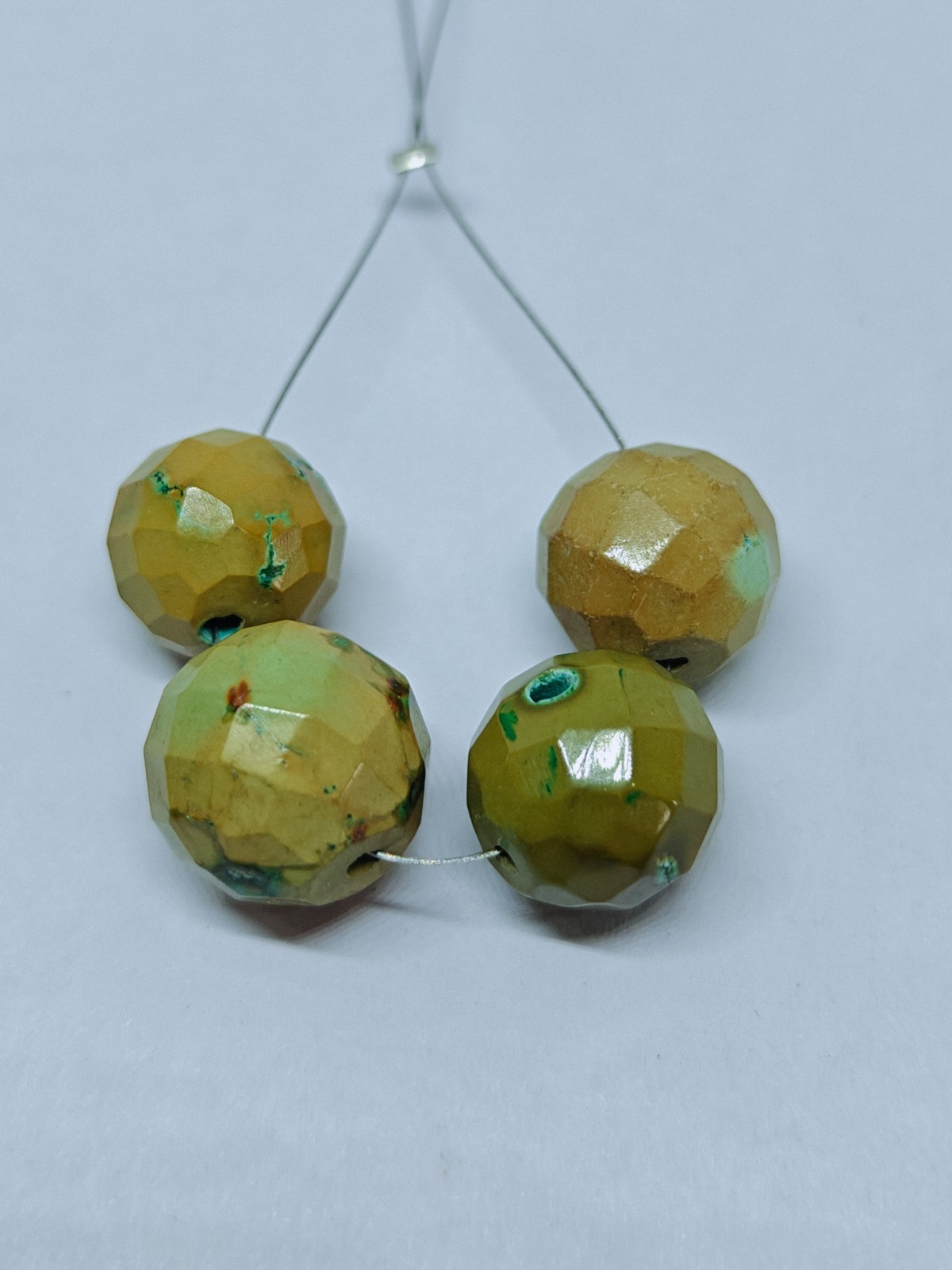 Turquoise Faceted Round Ball Beads, Loose Natural Gemstone For Jewelry Supplies