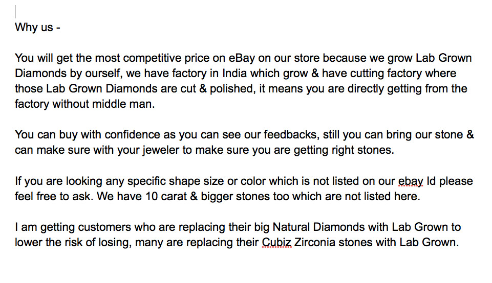 3.03 Carat CUSHION Cut IGI Certified Lab Grown CVD Diamond H Color VVS2 Clarity