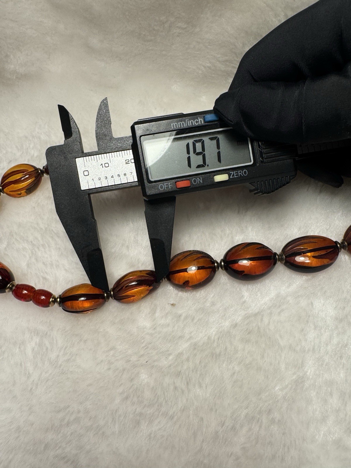 Natural Baltic Amber Bead Necklace – Large Polished Cognac Beads 56.37g 51cm