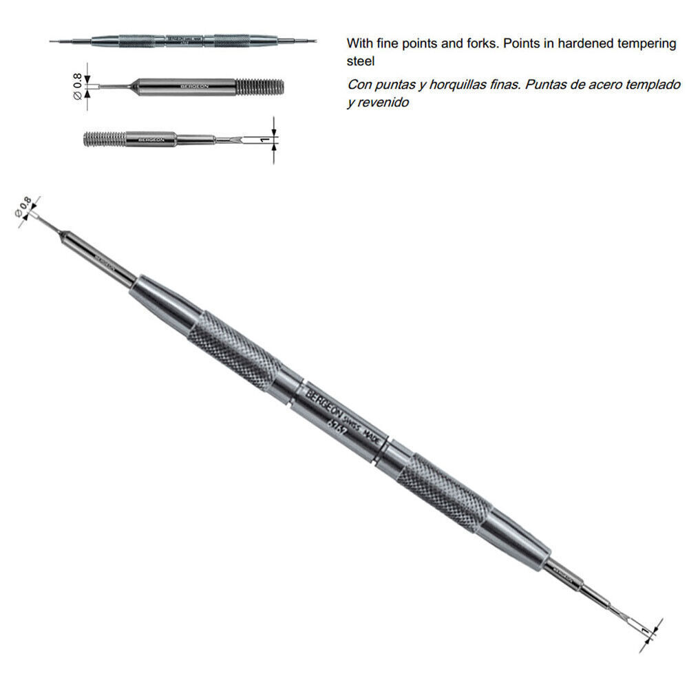 Bergeon 6767-F Spring Bar Watch Bracelet Fitting Removing Tool Fine Swiss Tools