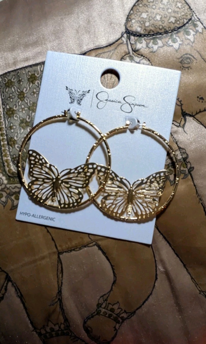 Bogo-2pair 1 Price Jessica Simpson Earrings Butterflies