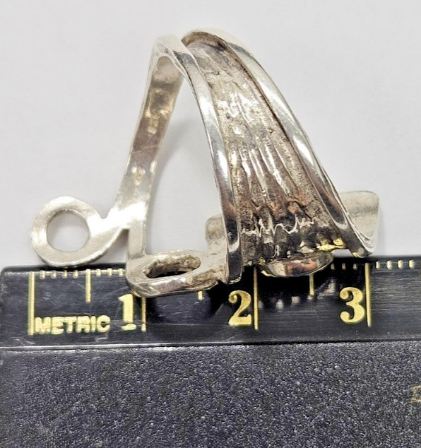 925 STERLING Silver Ring Fire Opal Native American Size 7.5 Play of Color Red