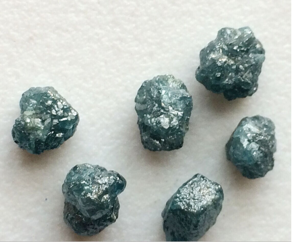 Natural Rough BLUE DIAMOND 1.00 CARAT 3.50MM TO 4.00MM (APPROX) 2-3PCS DIAMONDS