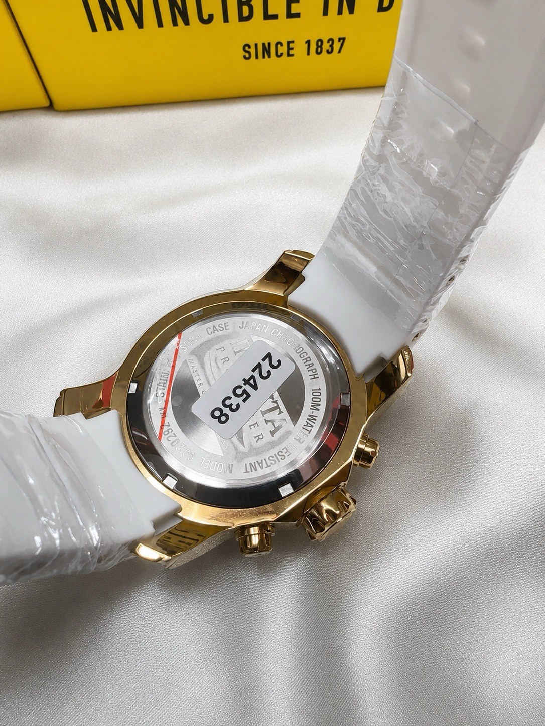 Invicta Pro Diver 20292 Men’s Chronograph White Gold Tone Watch New w/ Tag